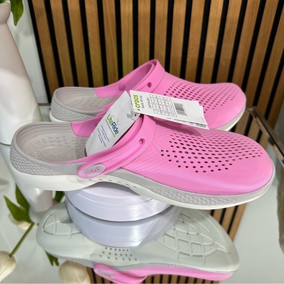 Crocs Unisex Literide 360 Clogs Pink SZ 13 Men/15 Women NEW WITH TAGS 206708-6SW - Picture 2 of 5